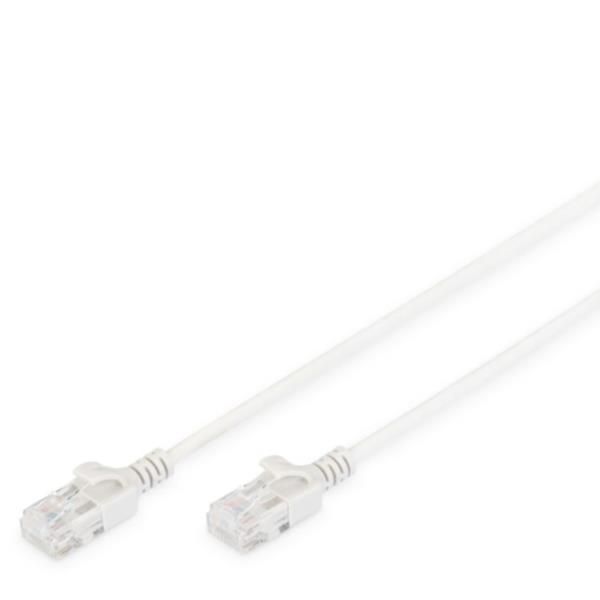 DIGITUS Slim - Cavo patch - RJ-45 (M) a RJ-45 (M) - 1 m - UTP - CAT 6 - senza a…