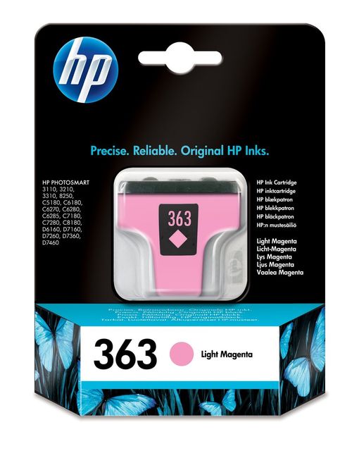 HP 363 Light Magenta Ink Cartridge with Vivera Ink cartuccia d\'inchiostro Orig…