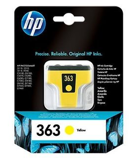 HP 363 Yellow Ink Cartridge with Vivera Ink cartuccia d\'inchiostro Originale G…