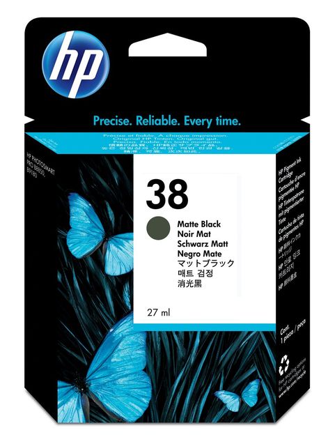 HP 38 cartuccia d\'inchiostro 1 pz Originale Resa standard Nero opaco