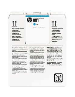 HP INC 881 5-LTR CYAN LATEX INK CARTRIDGE