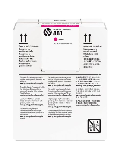 HP INC 881 5-LTR MAGENTA LATEX INK