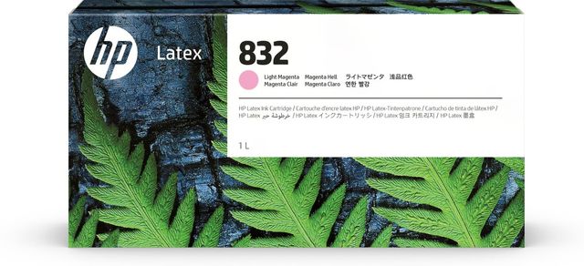 HP INC HP 832 1L LT MAGENTA LATEX INK CRTG