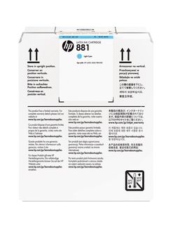 HP INC HP 881 5-LTR LT CYAN LATEX INKCARTR