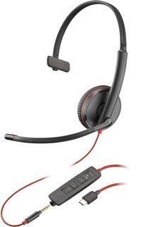 HP Poly Blackwire C3215 Monaural Headset +Carry Case (Bulk) Auricolare Cablato …