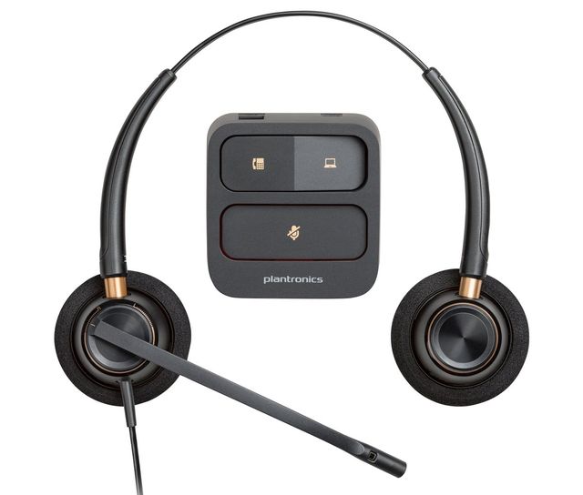 HP Poly EncorePro 520 Binaural Headset +Quick Disconnect Auricolare Cablato A P…