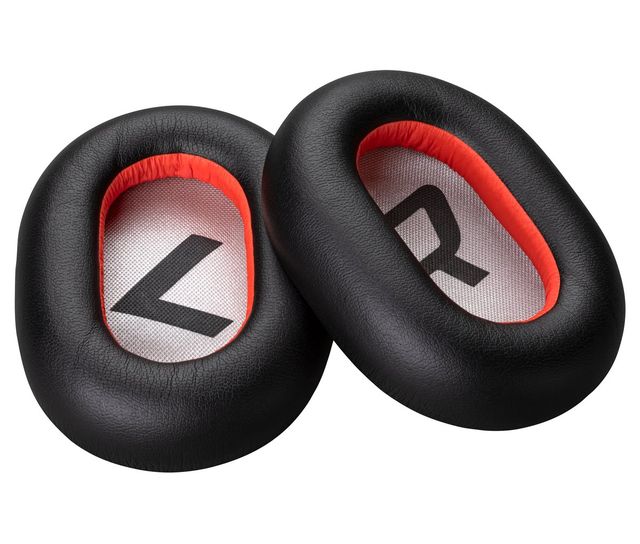 HP Poly Voyager 8200 Black Leatherette Ear Cushions (2 Pieces) Set cuscinetto/a…