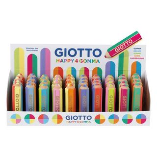 Happy Gomma a forma di matita colori assortiti Happy4 Giotto