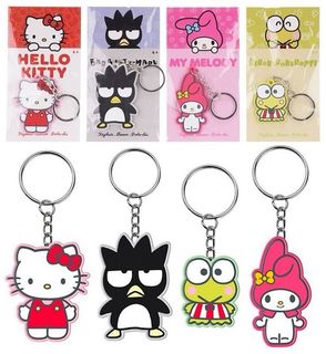 Hello Kitty Portachiavi 2D PVC 4 assortitis 8x15cm