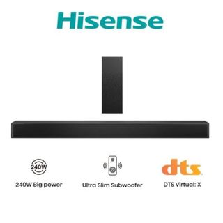 Hisense HS2100, 2.1 canali, 240 W, DTS Virtual:X, Dolby Digital, Dolby Digital …