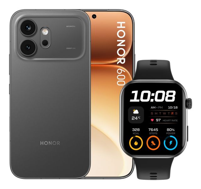 Honor 600 8+256GB 6.57" 5G Velvet Black DS + Watch 2i ITA