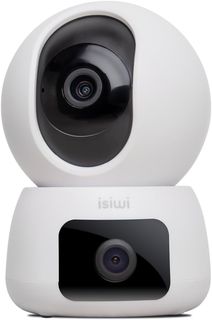 ISWI ISIWI TELECAMERA WIRELESS TWIN DOPPIA OTTICA 2K DOME MOTORIZZATA IR LED AU…