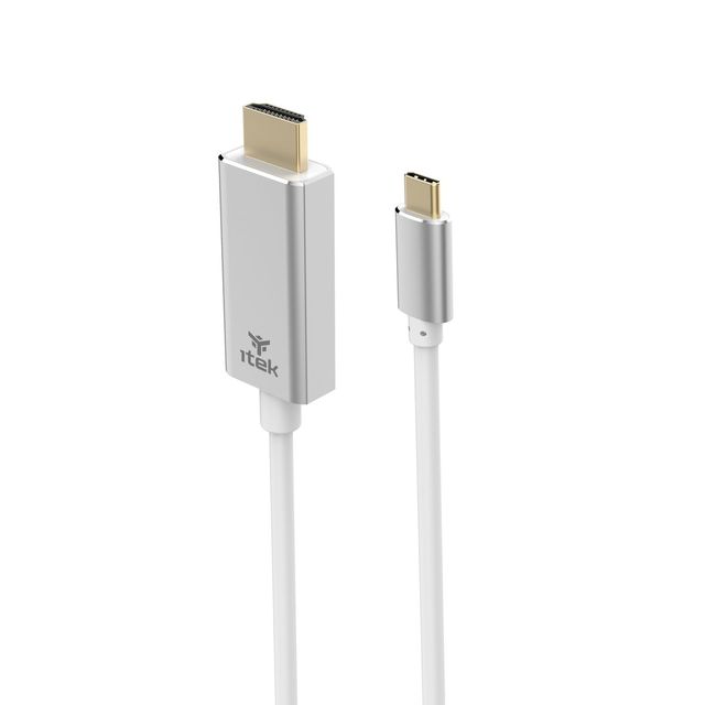 ITEK Cavo USB-C maschio a HDMI maschio- 4k 60Hz- FHD 120Hz lunghezza 2m- allumi…