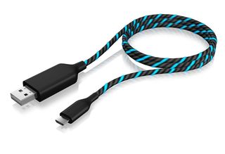 Icy Box Cavo USB 2.0 Type A/Maschio a Micro USB 2.0 Maschio Luminescente - 1m