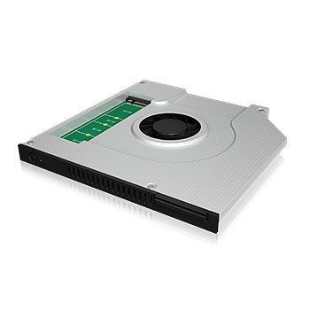Icy Box IB-AC647 adattatore da SATA ODD (9,5mm) a M.2 con Ventola