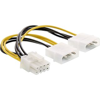 InLine Adattatore 2x Molex 3 4 Pin > PCIe 8 Pin