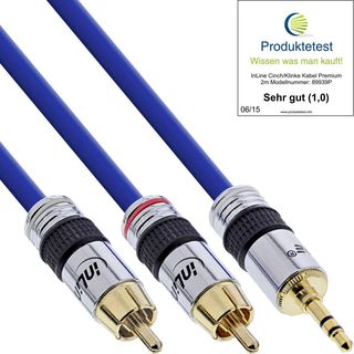 InLine Adattatore RCA/Jack, 2x RCA, 1x Jack 3,5mm - 2m