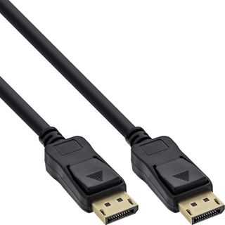 InLine Cavo DisplayPort M/M, 4K2K, UHD, FullHD, Connettore Dorato, Nero - 1m