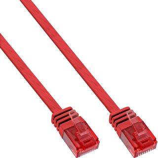 InLine Cavo Patch Piatto 1m U/UTP, Cat.6 - Rosso