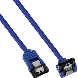 InLine Cavo SATA III angolo 90 Gradi 50cm - Blu