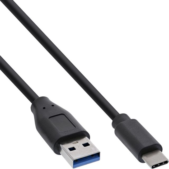 InLine Cavo USB 3.1, Type C maschio a Type A maschio, Nero - 0,5m