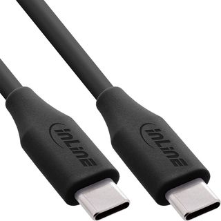 InLine Cavo USB-C 100W - Ricarica rapida PD USB 2.0, silicone flessibile, Black…