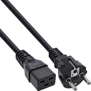 InLine Cavo alimentazione PSU IEC60320 C-19 / Schuko, Nero - 5,0 m