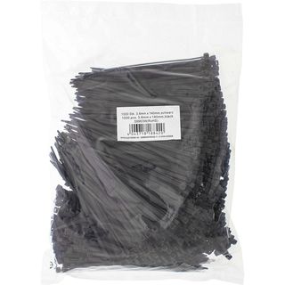 InLine Fascette Fermacavi 140x3.6 mm Kit 1000 Pz - Nero