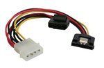 InLine SATA Power Adapter 4-pin Molex 90° con Blocco Sicurezza