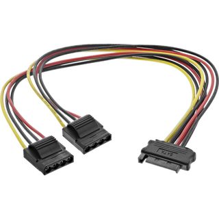 InLine SATA power Y-cable 2x 4-pin Molex - 30cm