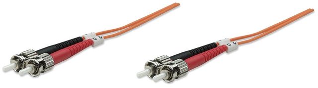 Intellinet 1.0m ST M/M cavo a fibre ottiche 1 m OM2 Arancione