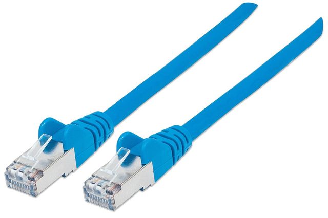 Intellinet 1m Cat6 SFTP cavo di rete Blu S/FTP (S-STP)