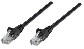 Intellinet 2m Cat5e cavo di rete Nero U/UTP (UTP)