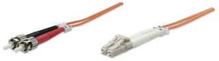 Intellinet 2m LC/ST cavo a fibre ottiche OM1 Arancione