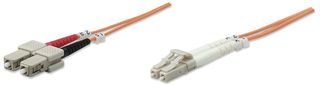 Intellinet 3.0m LC-SC M/M cavo a fibre ottiche 3 m OM2 Arancione