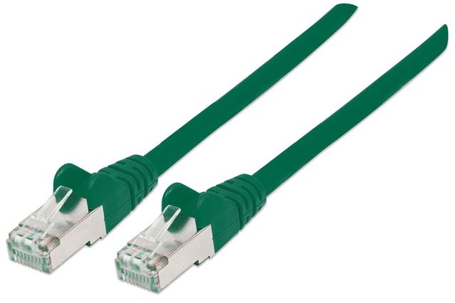 Intellinet 350594 cavo di rete Verde 0,5 m Cat6a S/FTP (S-STP)