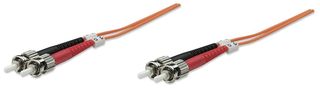 Intellinet 5.0m ST M/M cavo a fibre ottiche 5 m OM2 Arancione