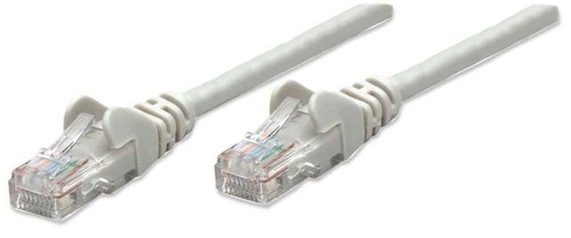 Intellinet 5m Cat5e UTP cavo di rete Grigio U/UTP (UTP)