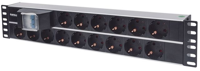 Intellinet 714051 unita di distribuzione dell'energia (PDU) 15 presa(e) AC 2U A…