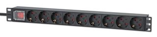 Intellinet 715133 unita di distribuzione dell'energia (PDU) 9 presa(e) AC 1U Ne…