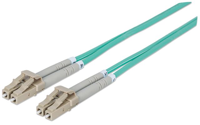 Intellinet 750066 cavo a fibre ottiche 3 m LC OM3 Colore acqua