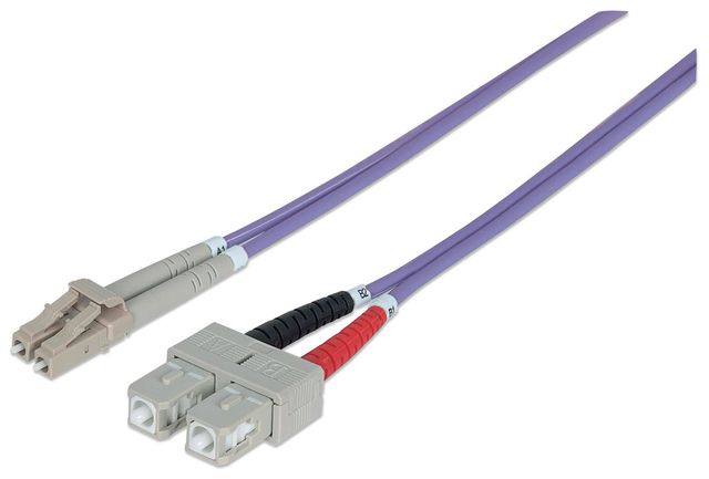 Intellinet 750929 cavo a fibre ottiche 2 m LC SC OM4 Viola