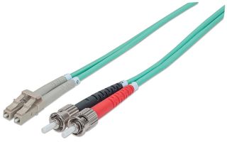 Intellinet 751001 cavo a fibre ottiche 2 m ST LC OM3 Colore acqua