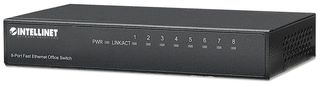 Intellinet 8-Port Fast Ethernet Office Switch Fast Ethernet (10/100) Nero
