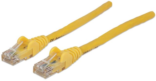 Intellinet Cat6 UTP, 5m cavo di rete Giallo U/UTP (UTP)