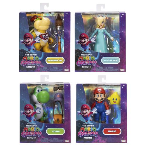 Jakks - Super Mario Galaxy Assortimento di action figure 13 cm W1 432294