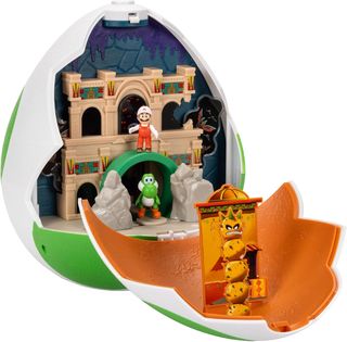 Jakks - Super Mario Galaxy Yoshi Basic Playset Uovo 432244 25CM