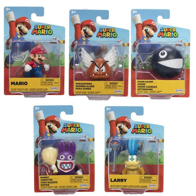 Jakks Nintendo Super Mario assortimento personaggi articolati 6 cm (serie diffe…