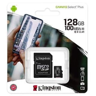 KINGSTON MEM. CARD SDCS2-MICRO 128GB CANVAS SELECT PLUS SDCS2/128GB