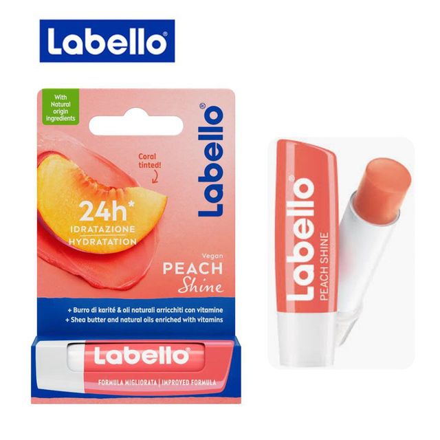 LABELLO BURRO CACAO PEACH SHINE 4.8G